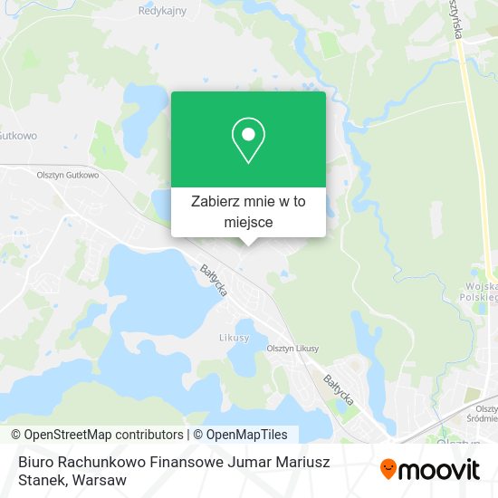 Mapa Biuro Rachunkowo Finansowe Jumar Mariusz Stanek