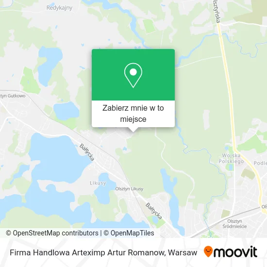 Mapa Firma Handlowa Arteximp Artur Romanow