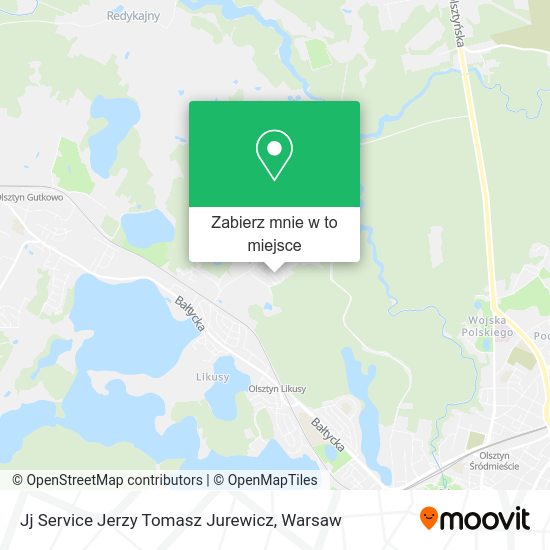 Mapa Jj Service Jerzy Tomasz Jurewicz