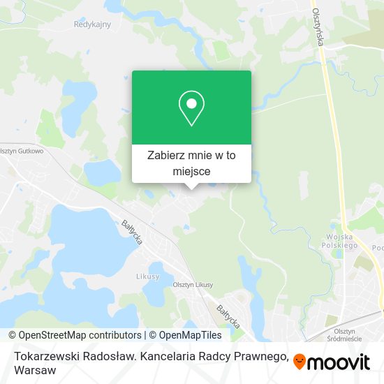 Mapa Tokarzewski Radosław. Kancelaria Radcy Prawnego