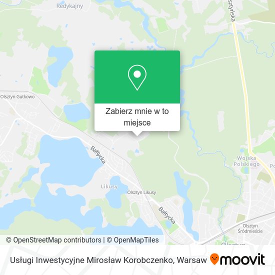 Mapa Usługi Inwestycyjne Mirosław Korobczenko