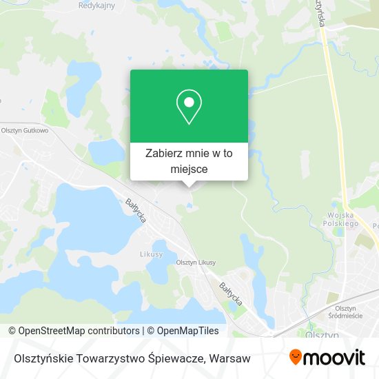 Mapa Olsztyńskie Towarzystwo Śpiewacze