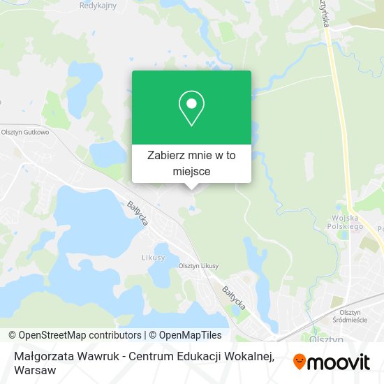 Mapa Małgorzata Wawruk - Centrum Edukacji Wokalnej