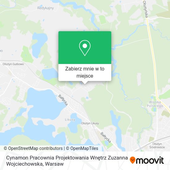 Mapa Cynamon Pracownia Projektowania Wnętrz Zuzanna Wojciechowska