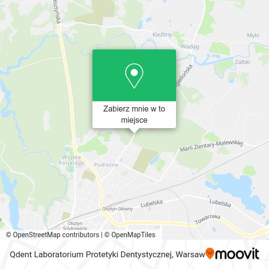 Mapa Qdent Laboratorium Protetyki Dentystycznej