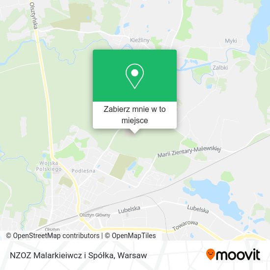 Mapa NZOZ Malarkieiwcz i Spółka