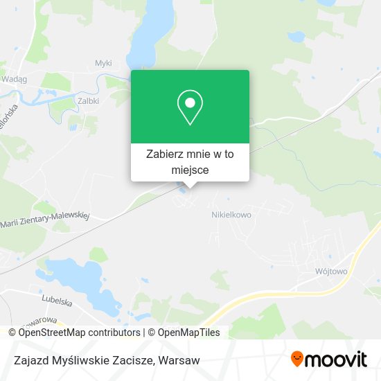 Mapa Zajazd Myśliwskie Zacisze