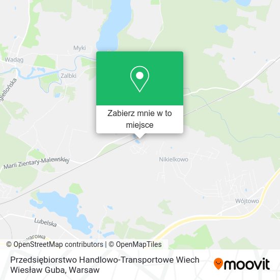 Mapa Przedsiębiorstwo Handlowo-Transportowe Wiech Wiesław Guba