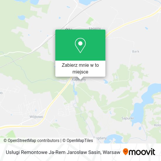 Mapa Usługi Remontowe Ja-Rem Jarosław Sasin