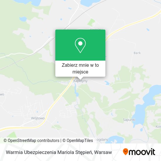 Mapa Warmia Ubezpieczenia Mariola Stępień