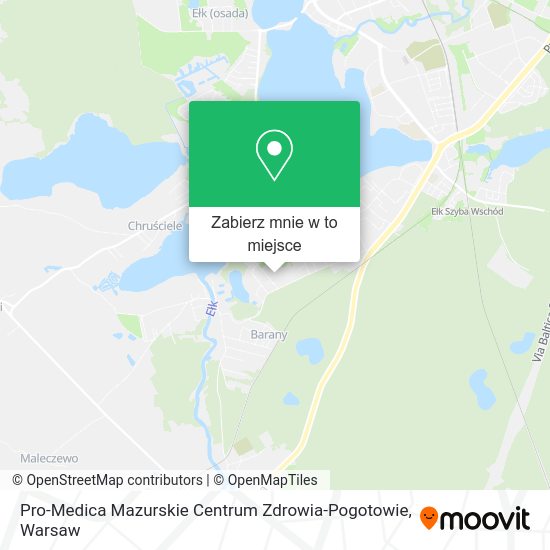 Mapa Pro-Medica Mazurskie Centrum Zdrowia-Pogotowie