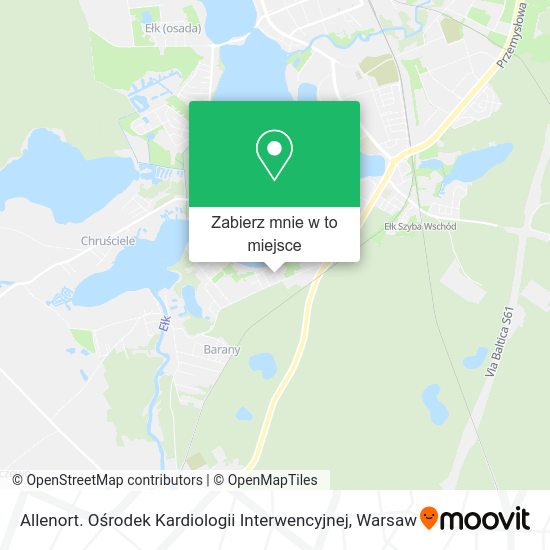 Mapa Allenort. Ośrodek Kardiologii Interwencyjnej