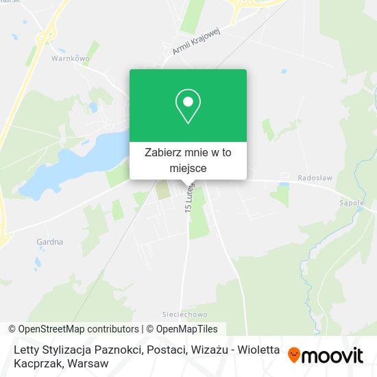 Mapa Letty Stylizacja Paznokci, Postaci, Wizażu - Wioletta Kacprzak