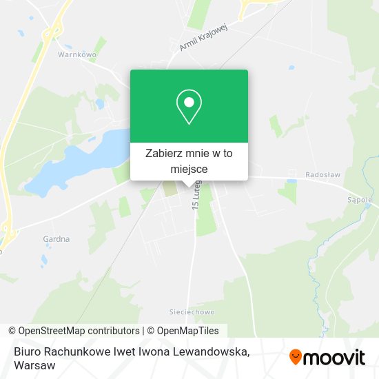 Mapa Biuro Rachunkowe Iwet Iwona Lewandowska