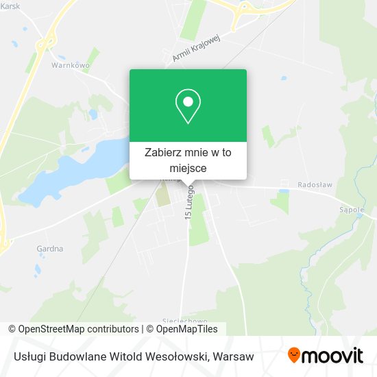 Mapa Usługi Budowlane Witold Wesołowski