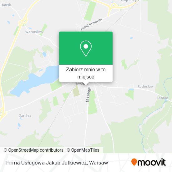 Mapa Firma Usługowa Jakub Jutkiewicz