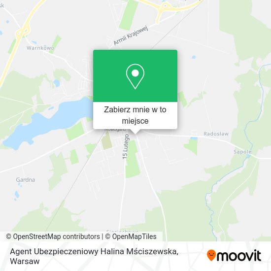 Mapa Agent Ubezpieczeniowy Halina Mściszewska