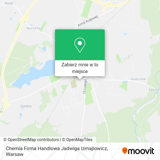 Mapa Chemia Firma Handlowa Jadwiga Izmajlowicz