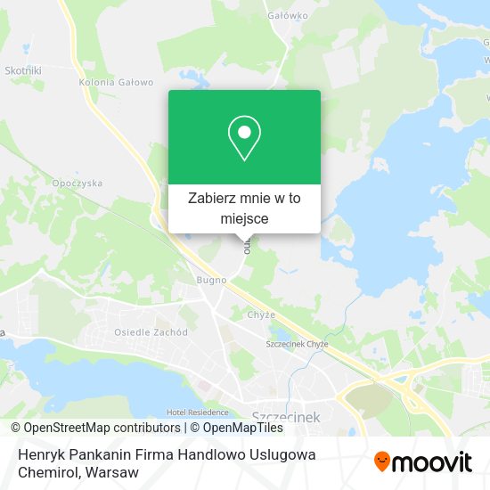 Mapa Henryk Pankanin Firma Handlowo Uslugowa Chemirol