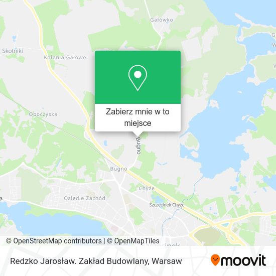 Mapa Redzko Jarosław. Zakład Budowlany