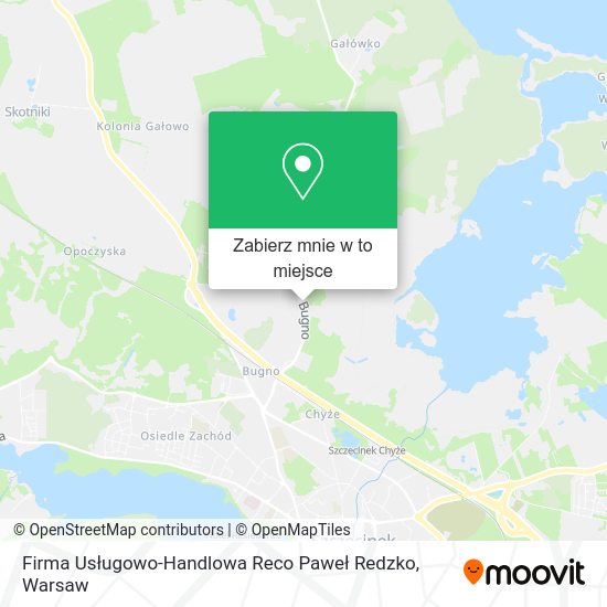 Mapa Firma Usługowo-Handlowa Reco Paweł Redzko