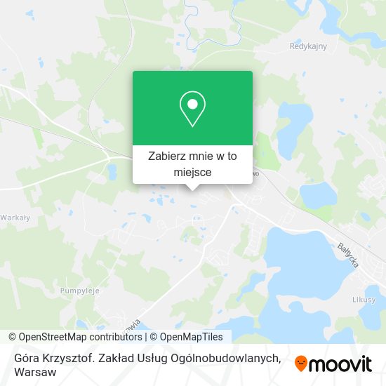 Mapa Góra Krzysztof. Zakład Usług Ogólnobudowlanych