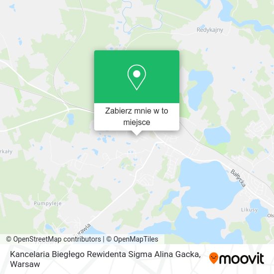 Mapa Kancelaria Biegłego Rewidenta Sigma Alina Gacka