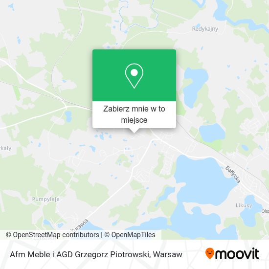 Mapa Afm Meble i AGD Grzegorz Piotrowski