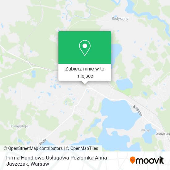 Mapa Firma Handlowo Usługowa Poziomka Anna Jaszczak