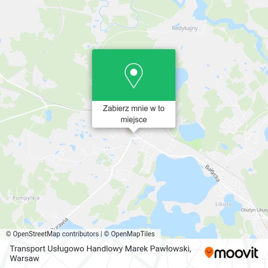 Mapa Transport Usługowo Handlowy Marek Pawłowski