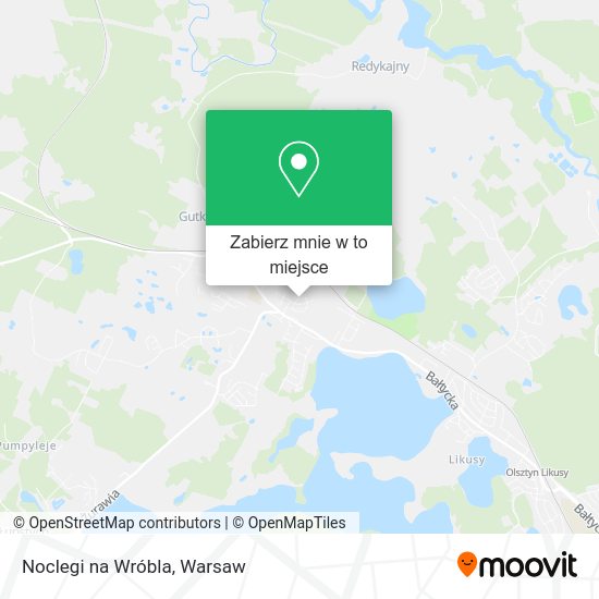 Mapa Noclegi na Wróbla