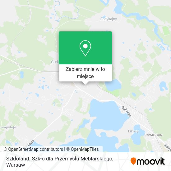 Mapa Szkłoland. Szkło dla Przemysłu Meblarskiego