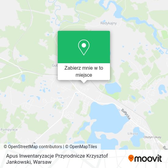 Mapa Apus Inwentaryzacje Przyrodnicze Krzysztof Jankowski