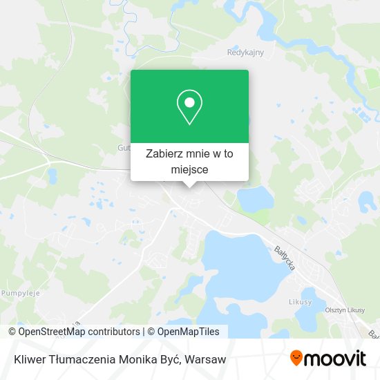 Mapa Kliwer Tłumaczenia Monika Być