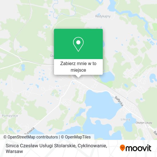 Mapa Sinica Czesław Usługi Stolarskie, Cyklinowanie