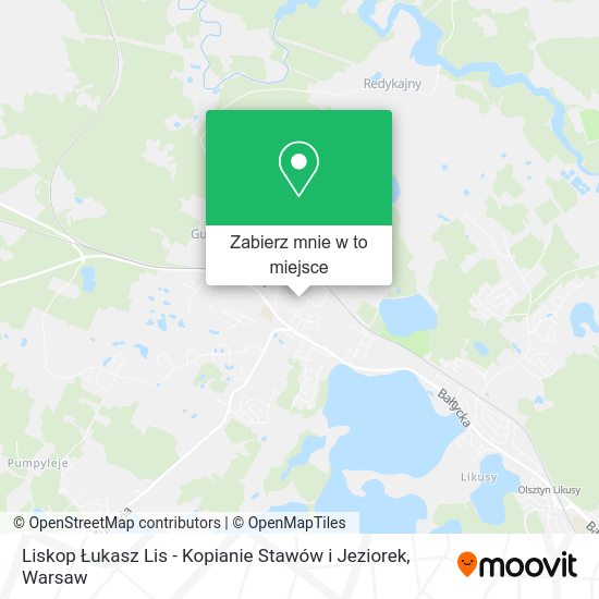 Mapa Liskop Łukasz Lis - Kopianie Stawów i Jeziorek