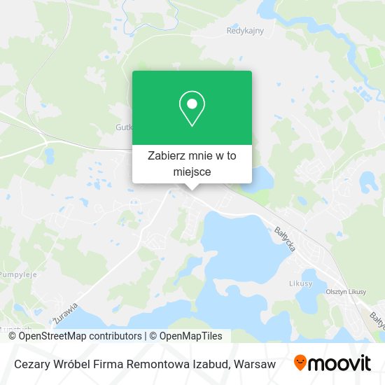 Mapa Cezary Wróbel Firma Remontowa Izabud