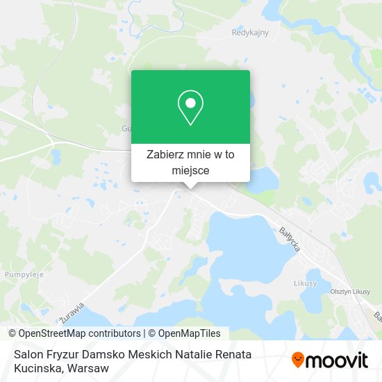 Mapa Salon Fryzur Damsko Meskich Natalie Renata Kucinska