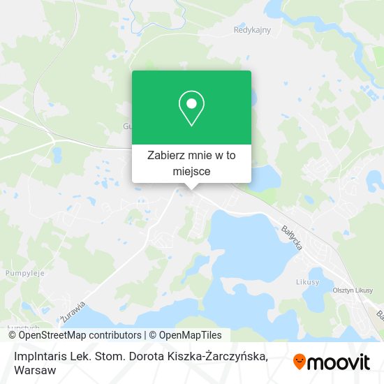 Mapa Implntaris Lek. Stom. Dorota Kiszka-Żarczyńska