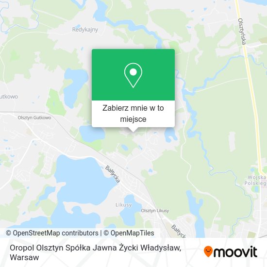 Mapa Oropol Olsztyn Spółka Jawna Życki Władysław