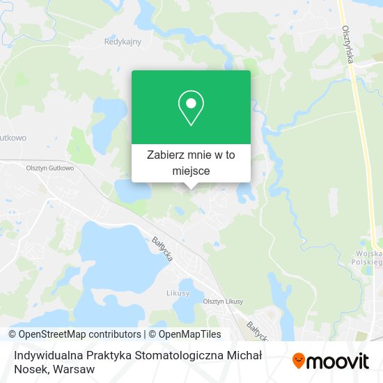 Mapa Indywidualna Praktyka Stomatologiczna Michał Nosek