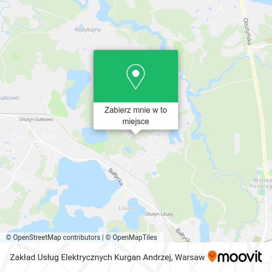 Mapa Zakład Usług Elektrycznych Kurgan Andrzej