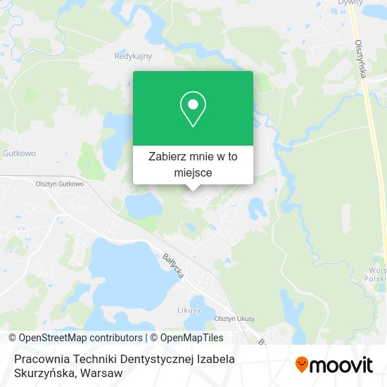 Mapa Pracownia Techniki Dentystycznej Izabela Skurzyńska