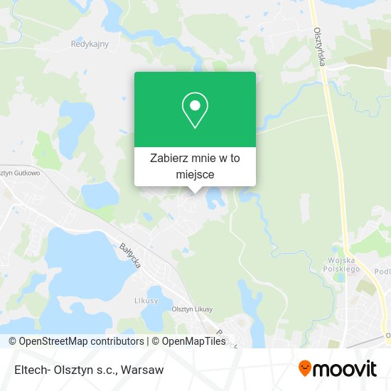 Mapa Eltech- Olsztyn s.c.