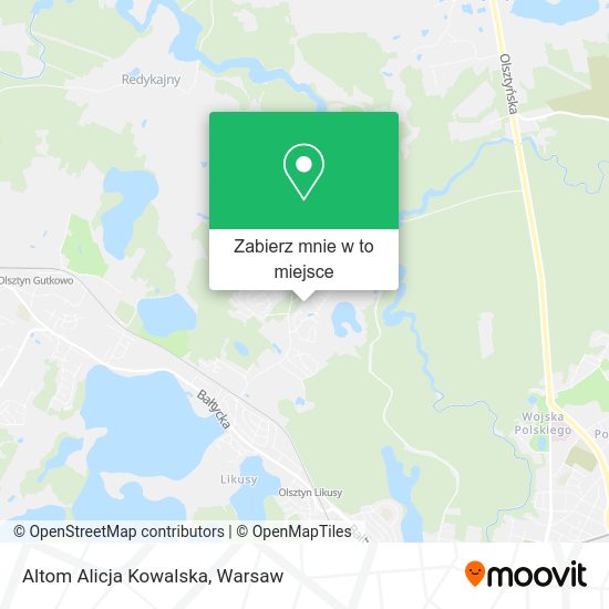 Mapa Altom Alicja Kowalska