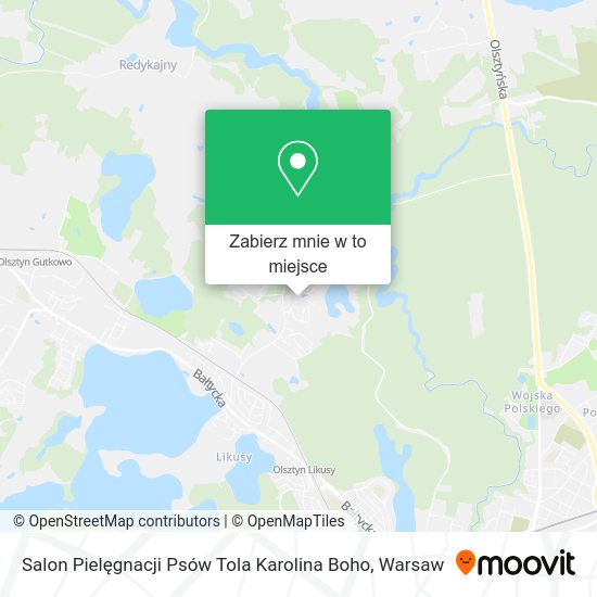 Mapa Salon Pielęgnacji Psów Tola Karolina Boho