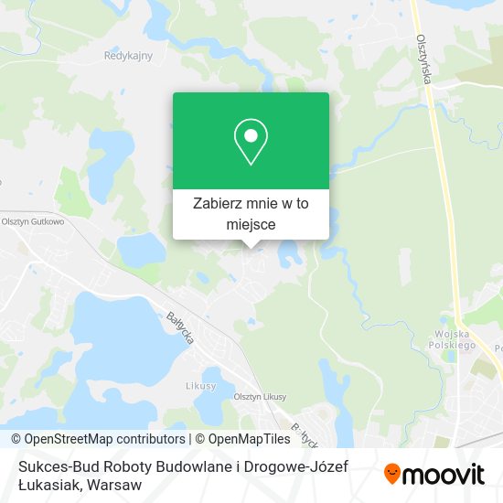 Mapa Sukces-Bud Roboty Budowlane i Drogowe-Józef Łukasiak