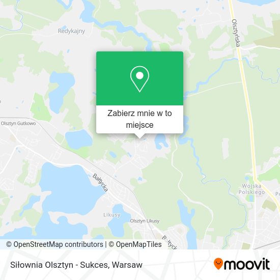 Mapa Siłownia Olsztyn - Sukces