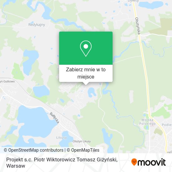 Mapa Projekt s.c. Piotr Wiktorowicz Tomasz Giżyński