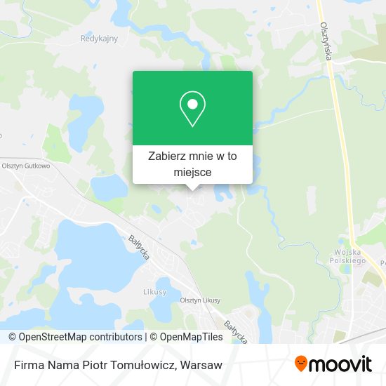 Mapa Firma Nama Piotr Tomułowicz